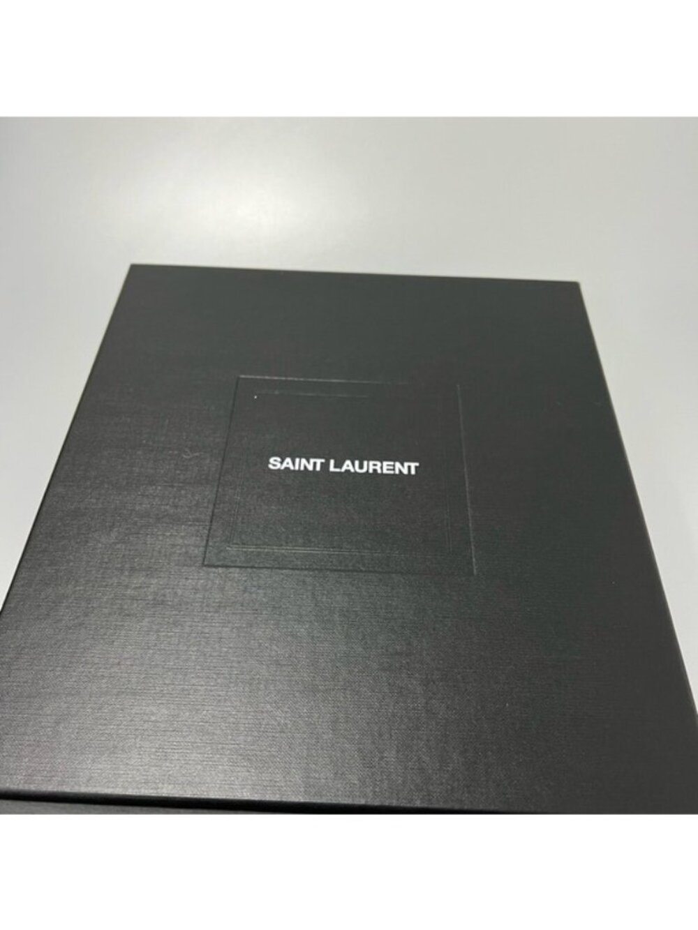 Saint Laurent Ava Sandals Crepe Satin with Rhinestones Black Silver EU 36/US 6 - Picture 8 of 9